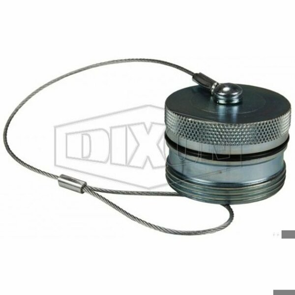 Dixon DQC W Wing Style Interchange Dust Plug, 1-1/2 in Nominal, Steel, Domestic 12WDP